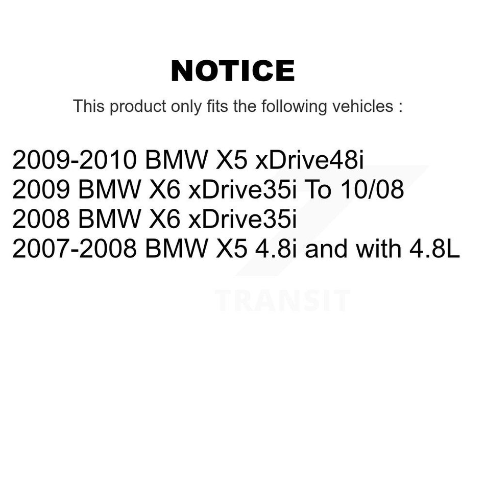 Front Rear Coated Disc Brake Rotors And Semi-Metallic Pads Kit For BMW X5 X6 KGS-100988