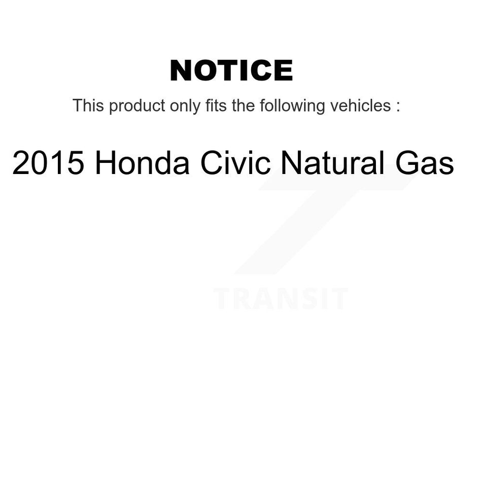 Front Rear Semi-Metallic Brake Pads Kit For 2015 Honda Civic Natural Gas KPF-100204