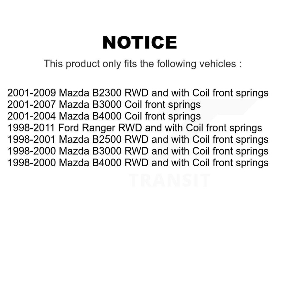 Front Suspension Shock Absorber And TOR Link Kit For Ford Ranger Mazda B3000 B2500 B2300 B4000 KSS-100024