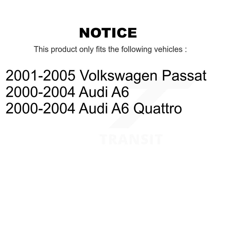 Front Complete Shock Assembly And TOR Link Kit For Volkswagen Passat Audi A6 Quattro KSS-100575