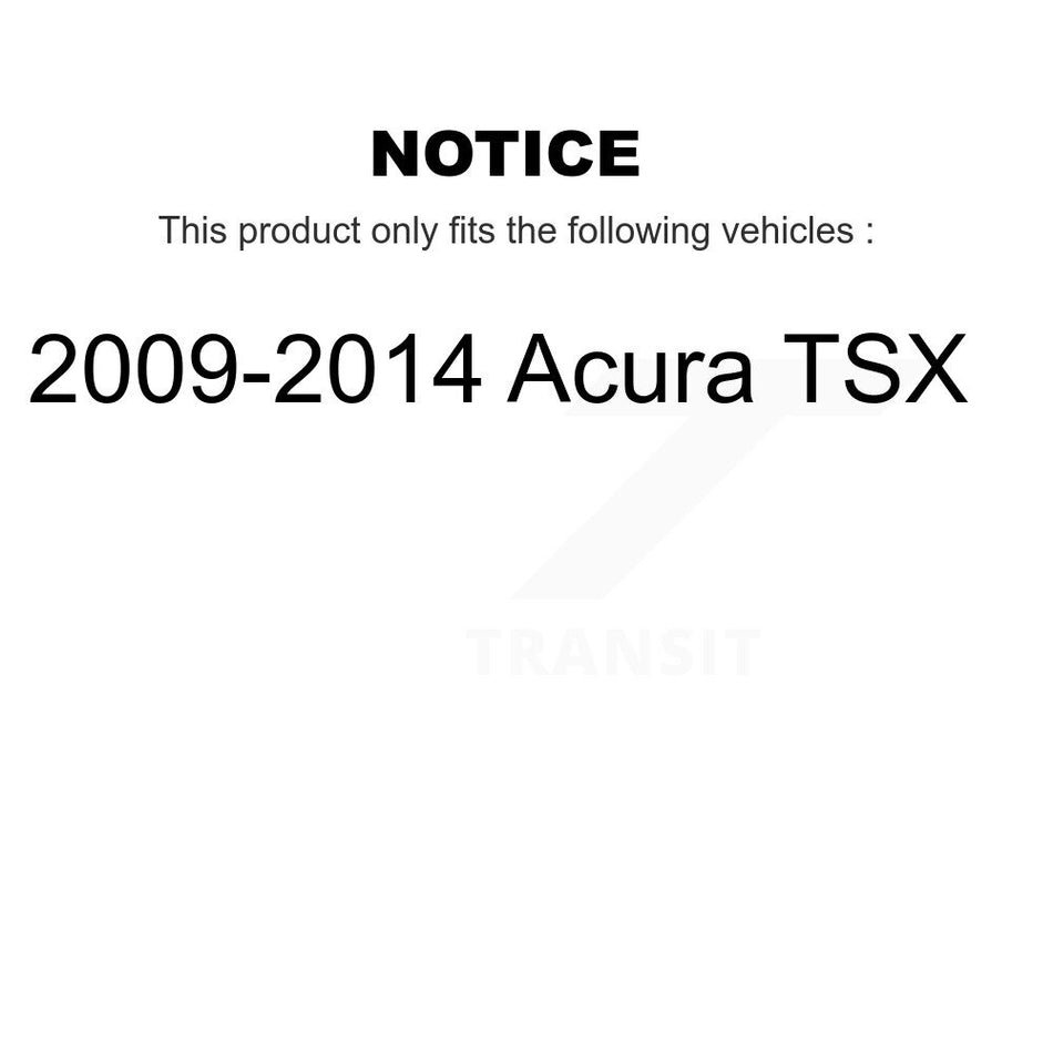 Front Complete Shock Assembly And TOR Link Kit For 2009-2014 Acura TSX KSS-100647