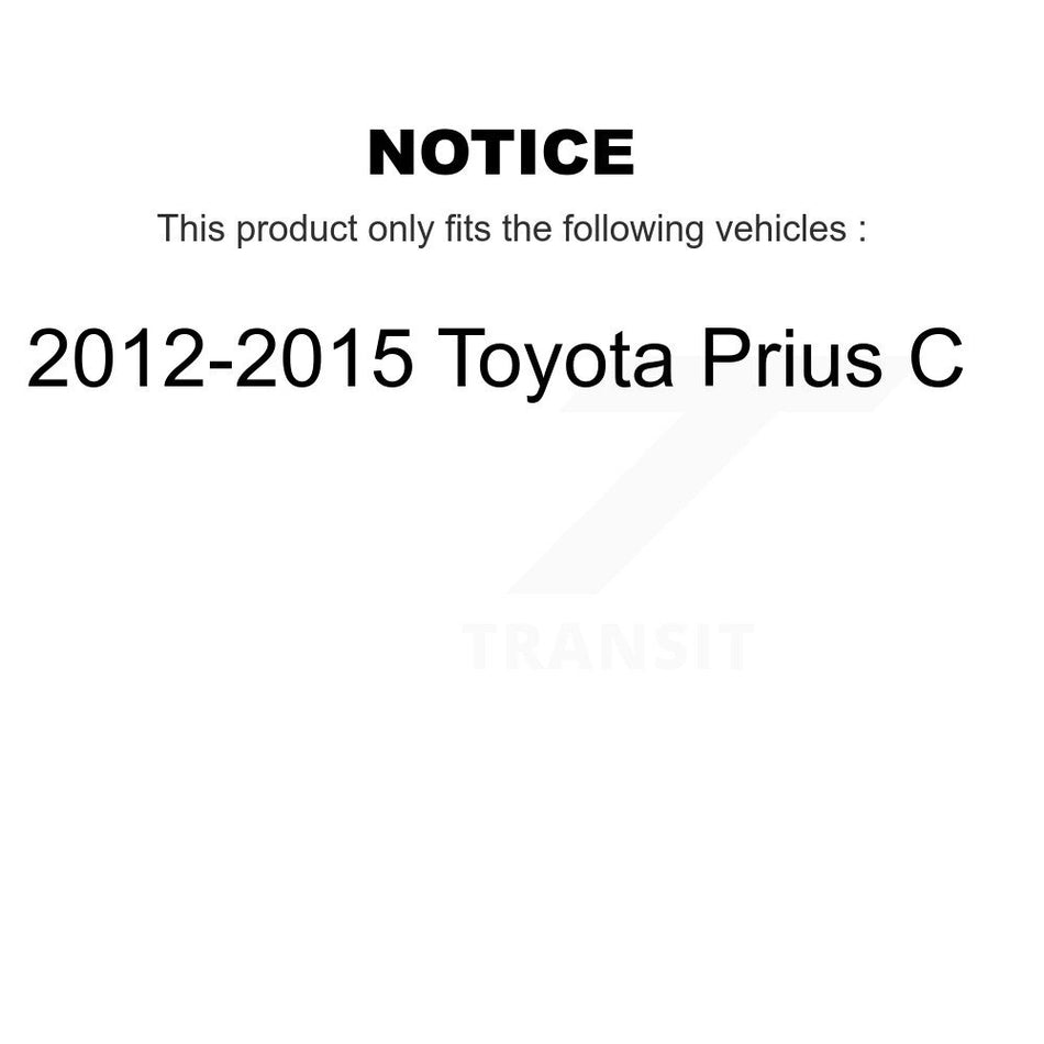 Front Complete Shock Assembly And TOR Link Kit For 2012-2015 Toyota Prius C KSS-100677