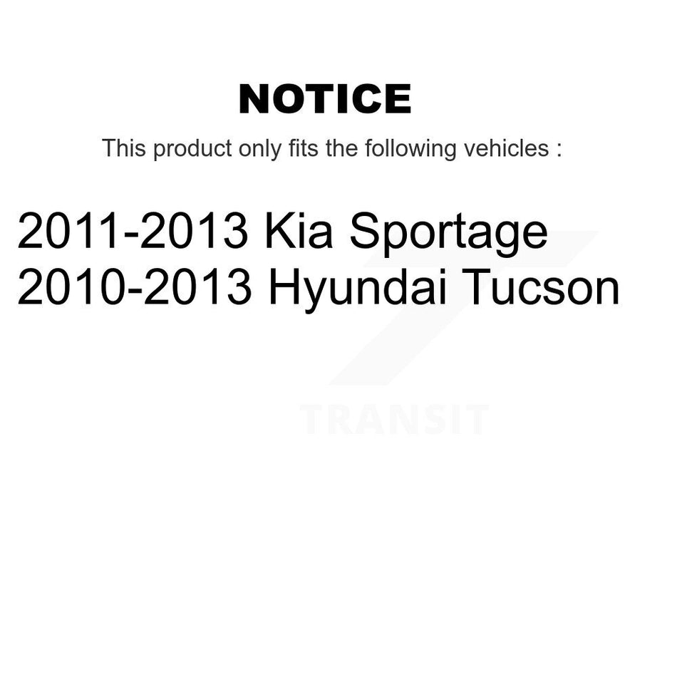 Front Complete Shock Assembly And TOR Link Kit For Hyundai Tucson Kia Sportage KSS-100773