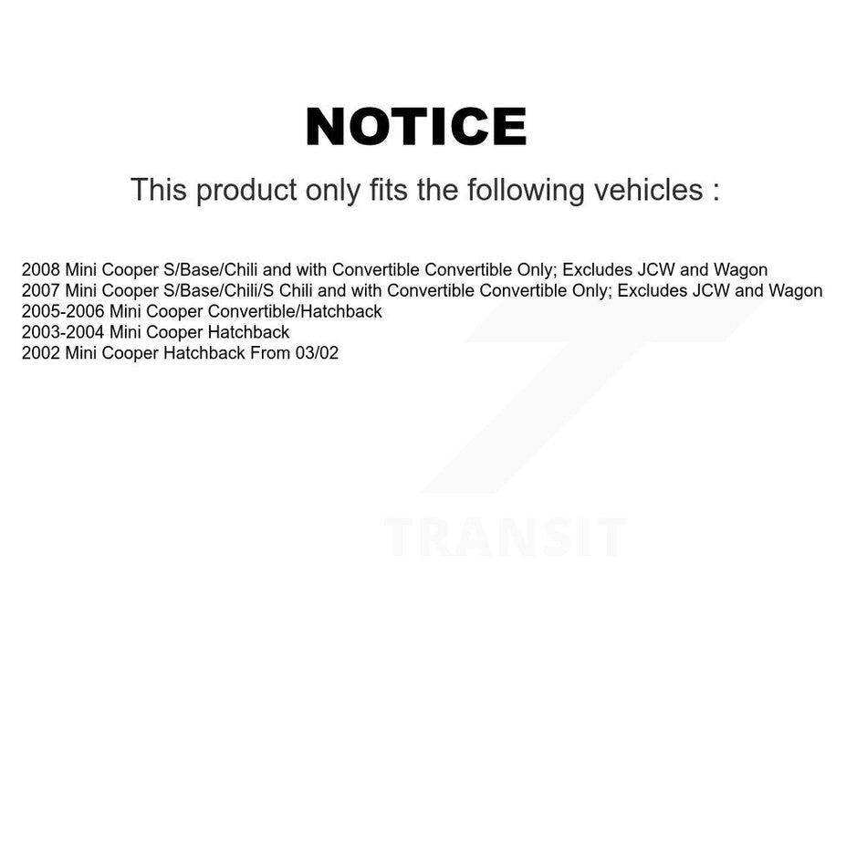 Front Complete Shock Assembly And TOR Link Kit For Mini Cooper KSS-100798