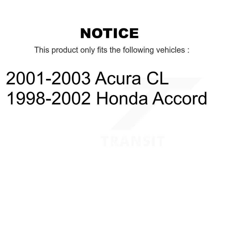 Front Complete Shock Assembly And TQ Link Kit For Honda Accord Acura CL KSS-100858