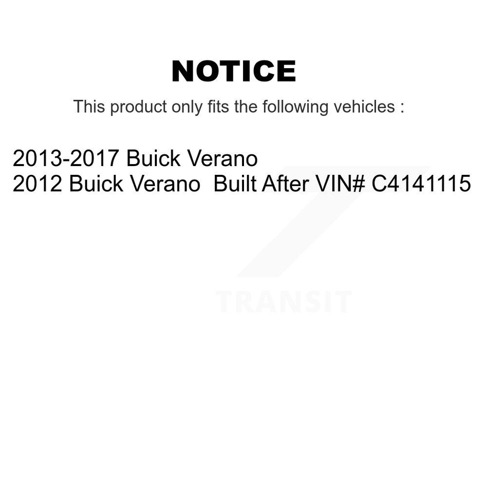 Front Complete Shock Assembly And TQ Link Kit For Buick Verano KSS-100915