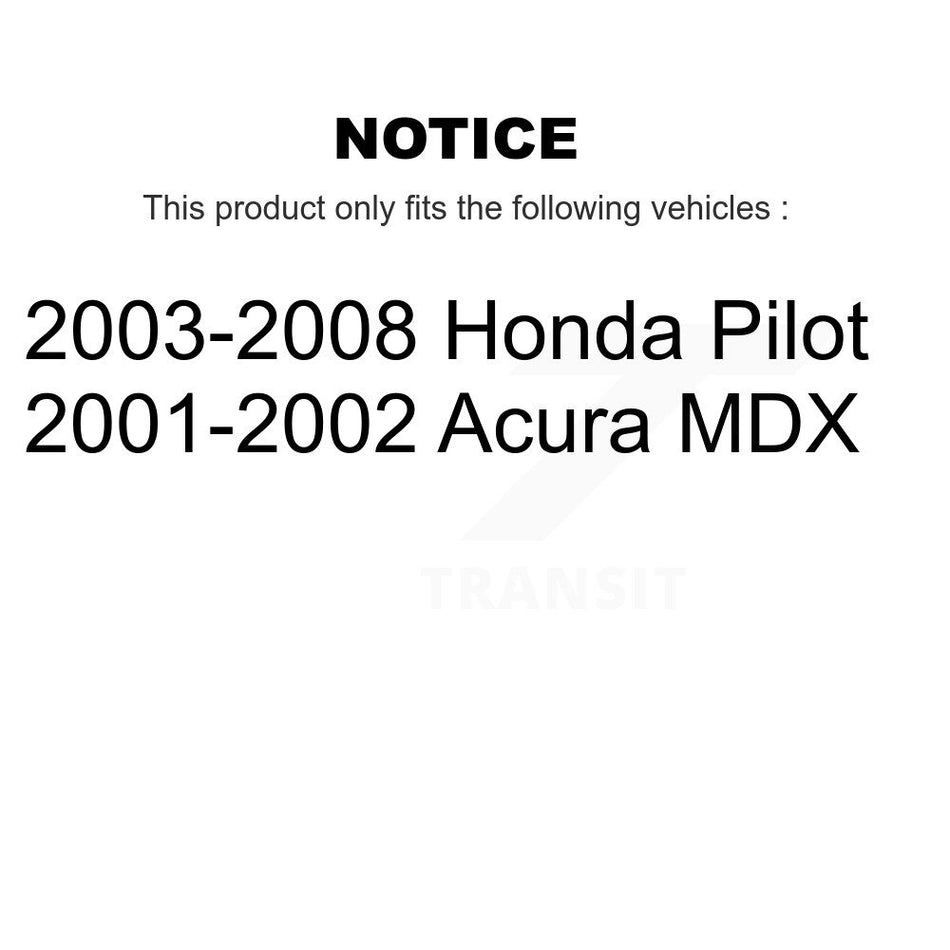 Front Complete Shock Assembly And TQ Link Kit For Honda Pilot Acura MDX KSS-100973