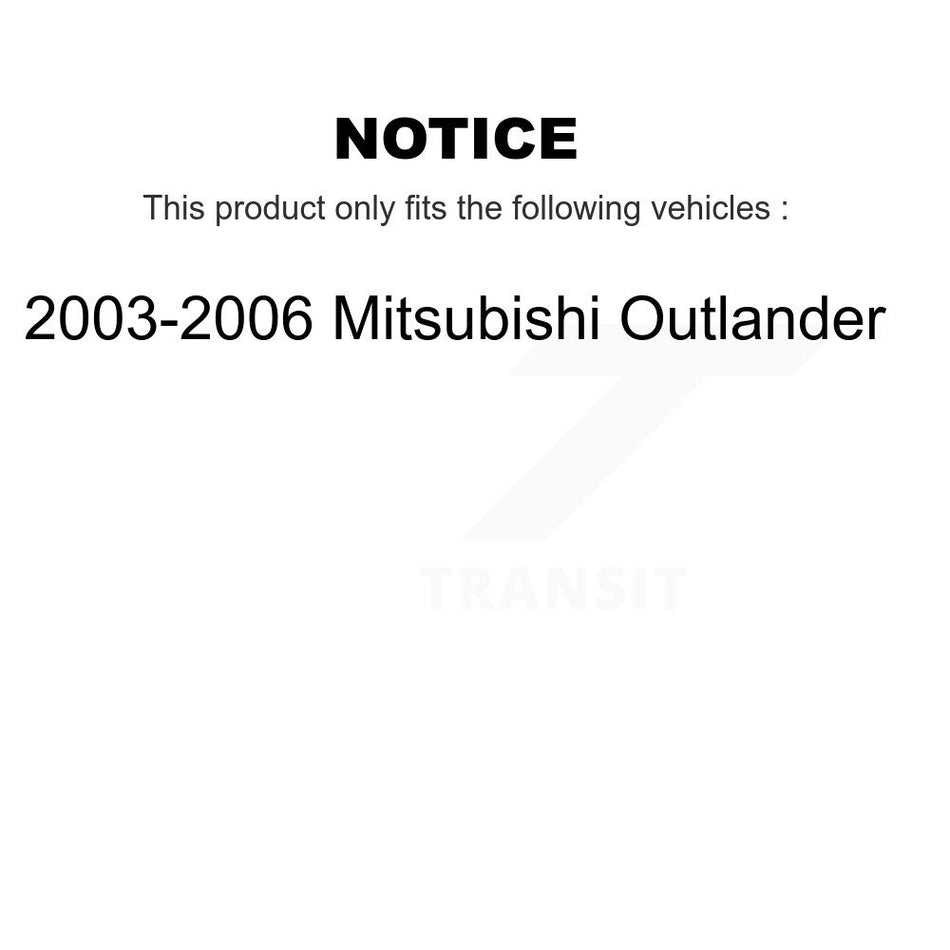 Front Suspension Control Arm And Ball Joint Assembly Stabilizer Bar Link Kit For 2003-2006 Mitsubishi Outlander KTR-100109