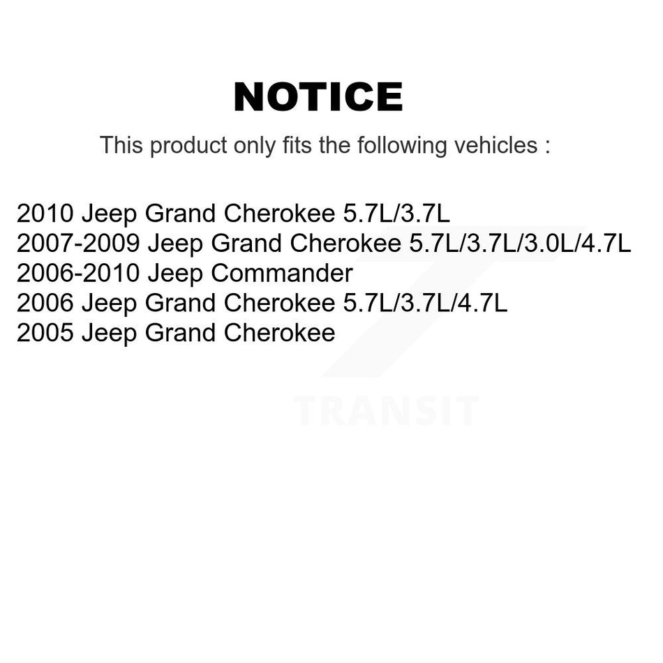 Front Suspension Control Arm And Ball Joint Assembly Stabilizer Bar Link Kit For Jeep Grand Cherokee Commander KTR-100145