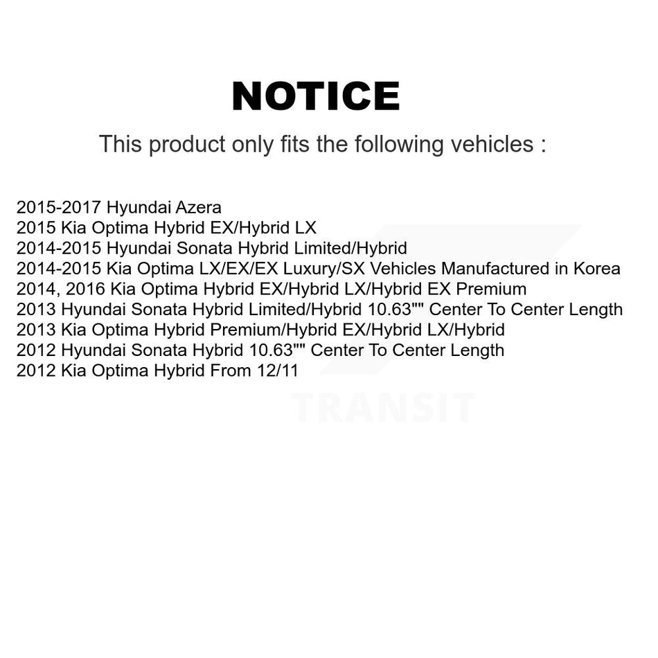 Front Suspension Control Arm And Ball Joint Assembly Stabilizer Bar Link Kit For Hyundai Sonata Kia Optima Azera KTR-100163