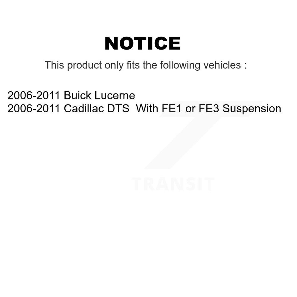 Front Suspension Control Arm And Ball Joint Assembly Stabilizer Bar Link Kit For 2006-2011 Buick Lucerne Cadillac DTS KTR-100177