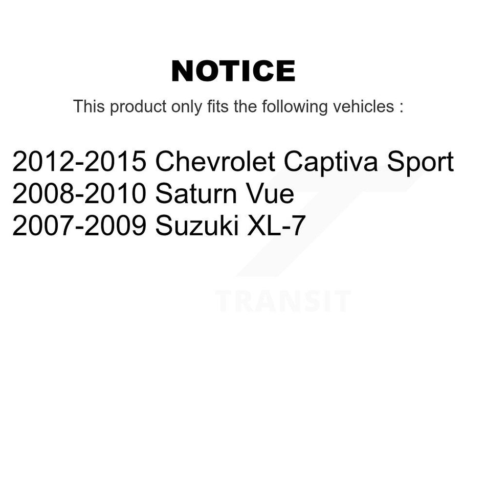 Front Suspension Control Arm And Ball Joint Assembly Stabilizer Bar Link Kit For Saturn Vue Chevrolet Captiva Sport Suzuki XL-7 KTR-100225