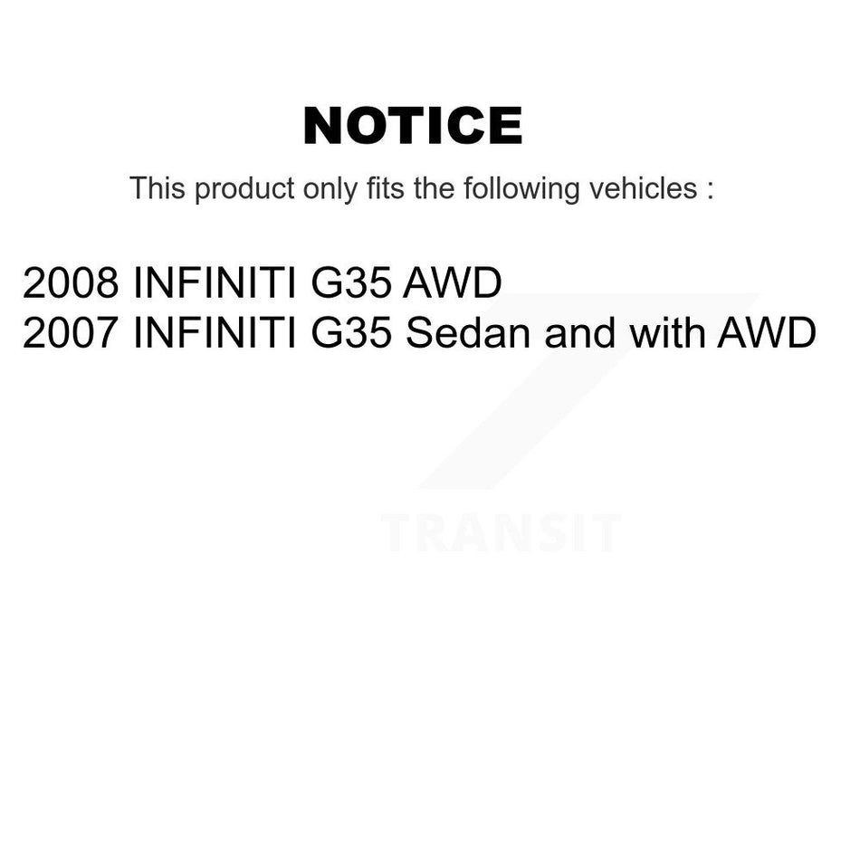 Front Suspension Control Arm And Ball Joint Assembly Stabilizer Bar Link Kit For INFINITI G35 KTR-100244