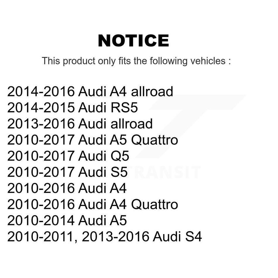 Front Suspension Control Arm And Ball Joint Assembly Stabilizer Bar Link Kit For Audi Q5 A4 A5 Quattro S5 S4 allroad RS5 KTR-100289