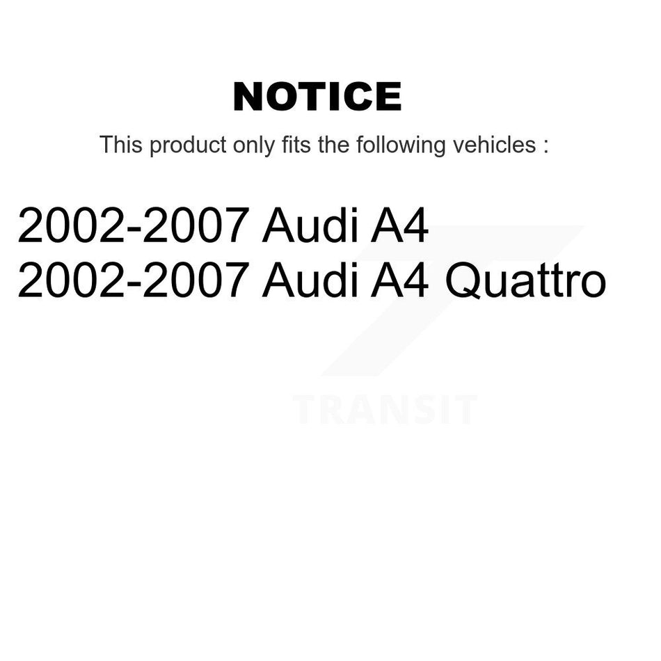 Front Suspension Control Arm And Ball Joint Assembly Stabilizer Bar Link Kit For 2002-2007 Audi A4 Quattro KTR-100298