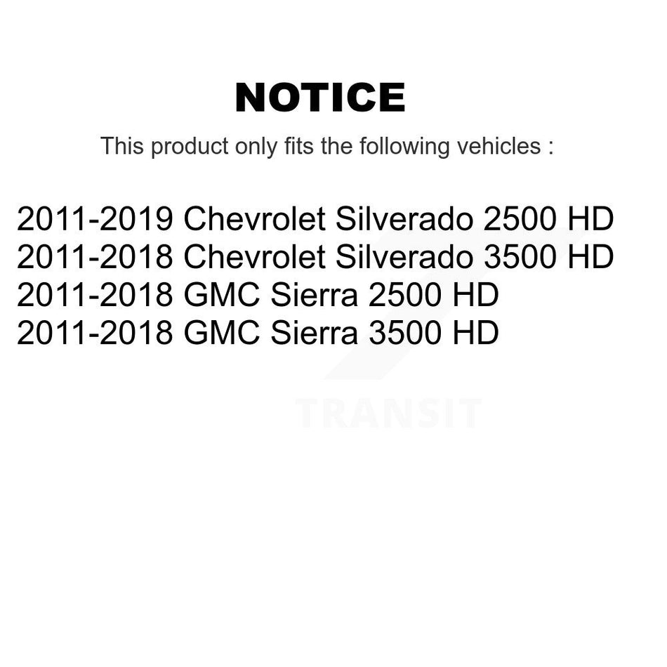 Front Suspension Control Arm And Ball Joint Assembly Stabilizer Bar Link Kit For Chevrolet Silverado 2500 HD GMC Sierra 3500 KTR-100322