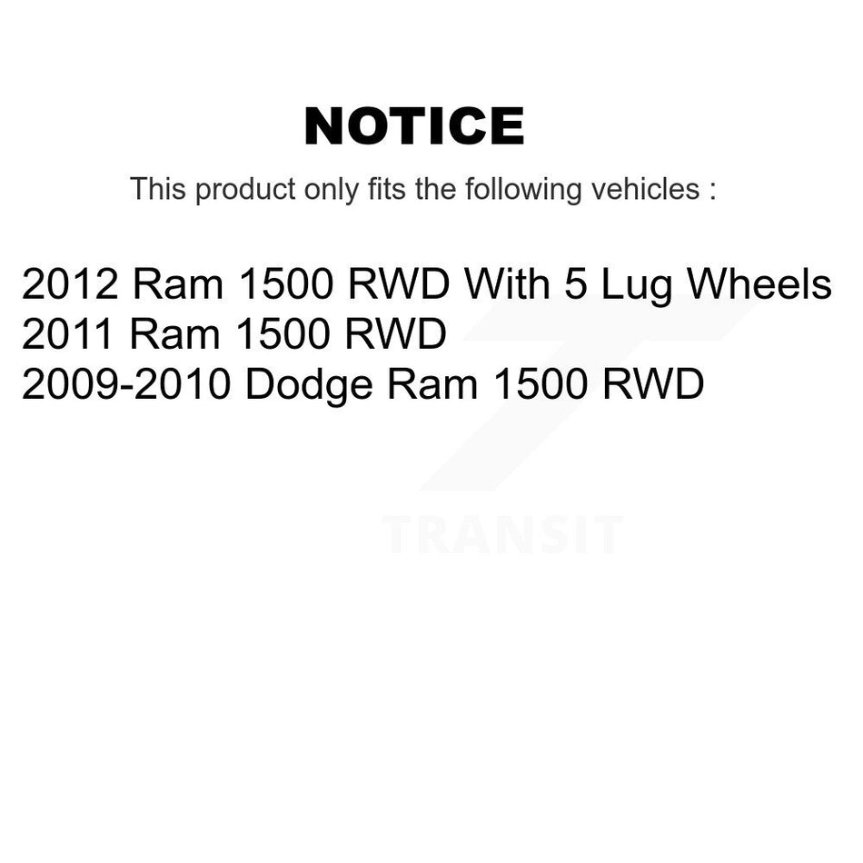 Front Suspension Control Arm And Ball Joint Assembly Steering Tie Rod End Stabilizer Bar Link Kit (8Pc) For Ram 1500 Dodge RWD KTR-100336