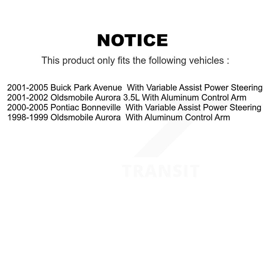 Front Suspension Control Arm And Ball Joint Assembly Steering Tie Rod End Stabilizer Bar Link Kit (8Pc) For Pontiac Bonneville Buick Park Avenue Oldsmobile Aurora KTR-100372