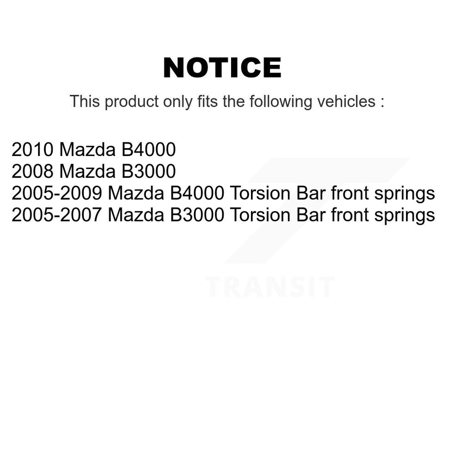 Front Suspension Control Arm And Ball Joint Assembly Steering Tie Rod End Stabilizer Bar Link Kit (8Pc) For Mazda B3000 B4000 KTR-100379