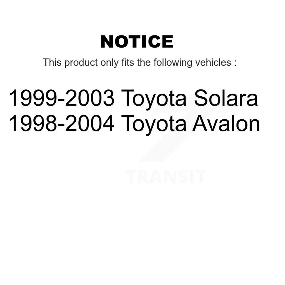 Front Suspension Control Arm And Ball Joint Assembly Steering Tie Rod End Stabilizer Bar Link Kit (8Pc) For Toyota Avalon Solara KTR-100465