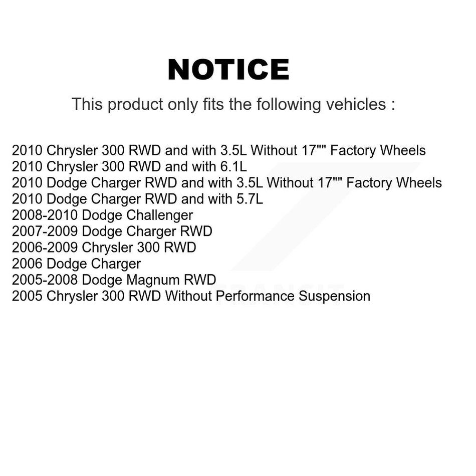 Front Suspension Control Arm And Ball Joint Assembly Steering Tie Rod End Stabilizer Bar Link Kit (6Pc) For Dodge Chrysler 300 Charger Magnum Challenger KTR-100500