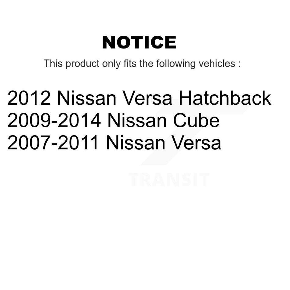 Front Suspension Control Arm And Ball Joint Assembly Steering Tie Rod End Stabilizer Bar Link Kit (8Pc) For Nissan Versa Cube KTR-100549