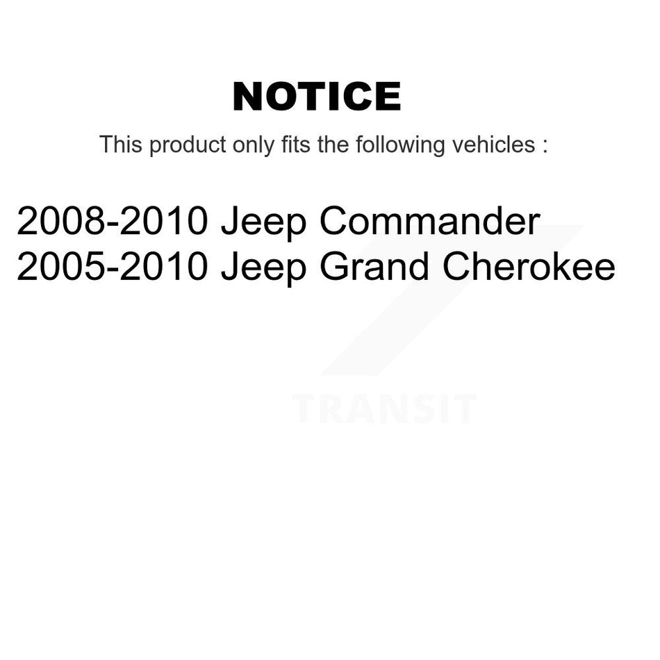 Front Suspension Control Arm And Ball Joint Assembly Steering Tie Rod End Stabilizer Bar Link Kit (8Pc) For Jeep Grand Cherokee Commander KTR-100652