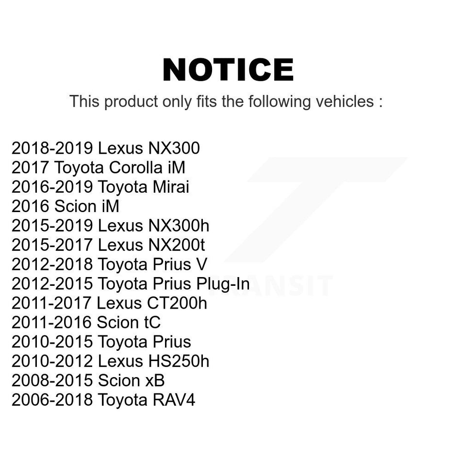 Front Suspension Stabilizer Bar Link Pair For Toyota RAV4 Prius Lexus Scion xB V NX200t tC NX300 CT200h Plug-In NX300h Corolla iM HS250h Mirai KTR-100689