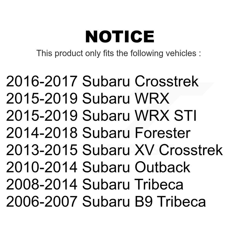 Front Suspension Stabilizer Bar Link Pair For Subaru Forester Outback XV Crosstrek WRX STI Tribeca B9 KTR-100696