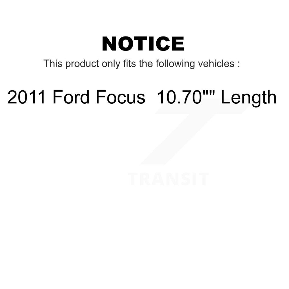 Front Suspension Stabilizer Bar Link Pair For 2011 Ford Focus 10.70" Length KTR-100739