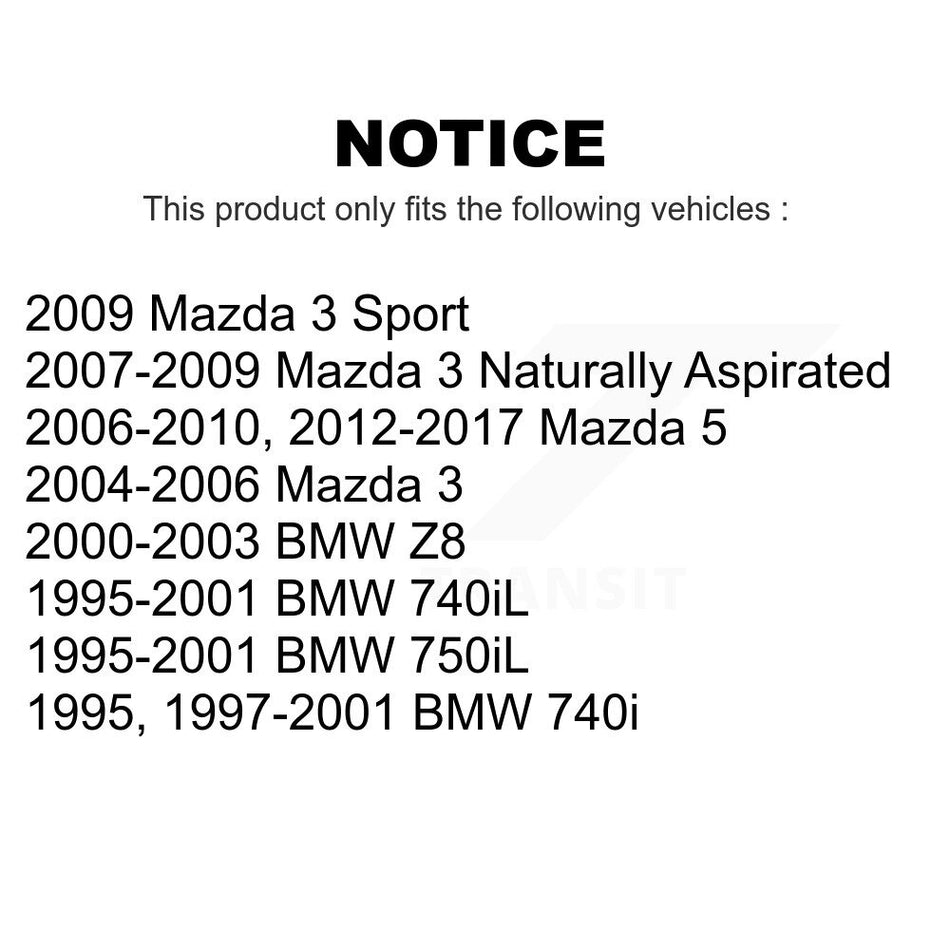 Front Suspension Stabilizer Bar Link Pair For Mazda 3 5 BMW 740iL 740i 750iL Z8 Sport KTR-100754