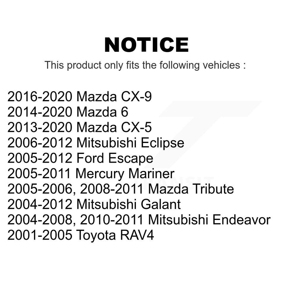 Front Suspension Stabilizer Bar Link Pair For Mazda Ford Escape CX-5 Mitsubishi 6 Toyota RAV4 Mercury Mariner Galant CX-9 Tribute Eclipse Endeavor KTR-100762