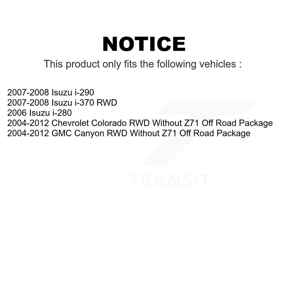 Front Suspension Stabilizer Bar Link Pair For Chevrolet Colorado GMC Canyon Isuzu i-290 i-280 i-370 KTR-100785