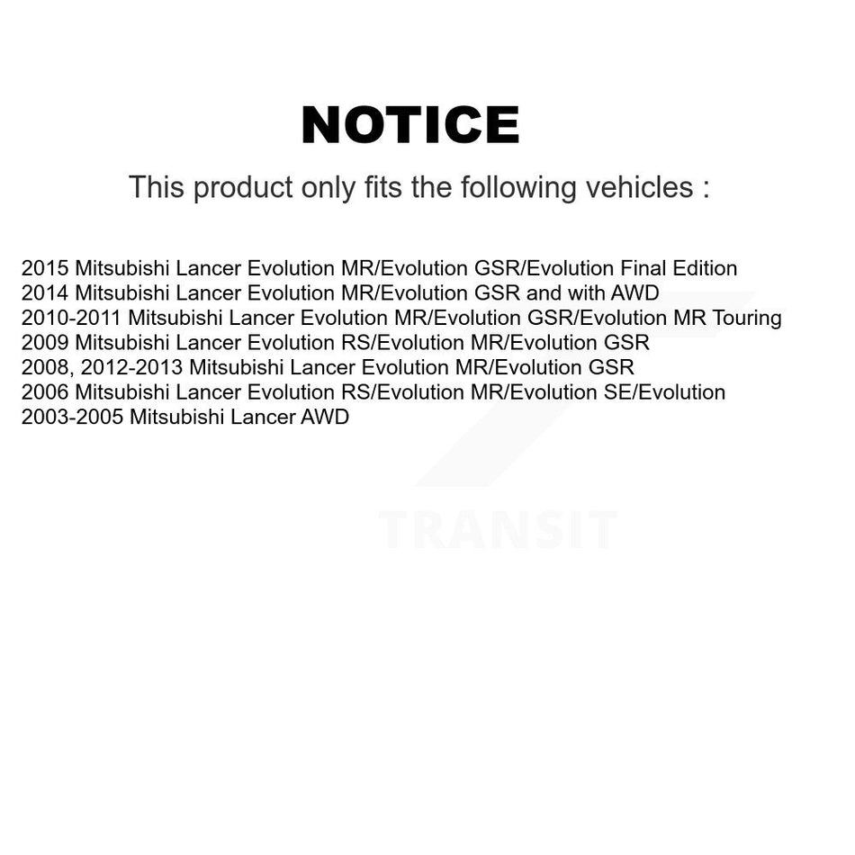 Front Suspension Stabilizer Bar Link Kit For Mitsubishi Lancer KTR-100859