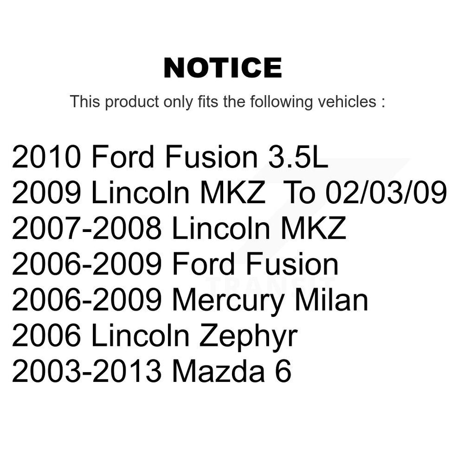 Front Suspension Stabilizer Bar Link Kit For Ford Fusion Mazda 6 Mercury Milan Lincoln MKZ Zephyr KTR-100889