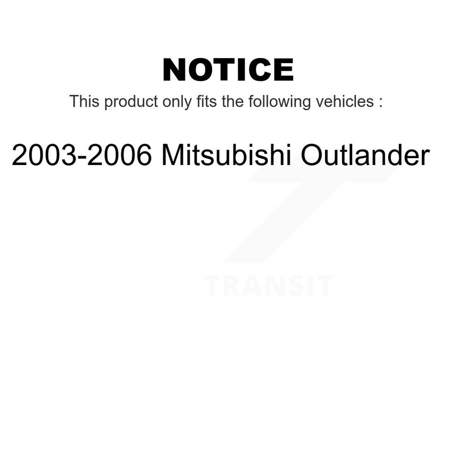 Rear Suspension Stabilizer Bar Link Pair For 2003-2006 Mitsubishi Outlander KTR-100961