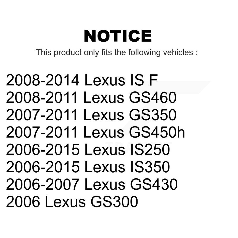 Rear Suspension Stabilizer Bar Link Pair For Lexus IS250 IS350 GS350 GS300 GS430 IS F GS450h GS460 KTR-100969