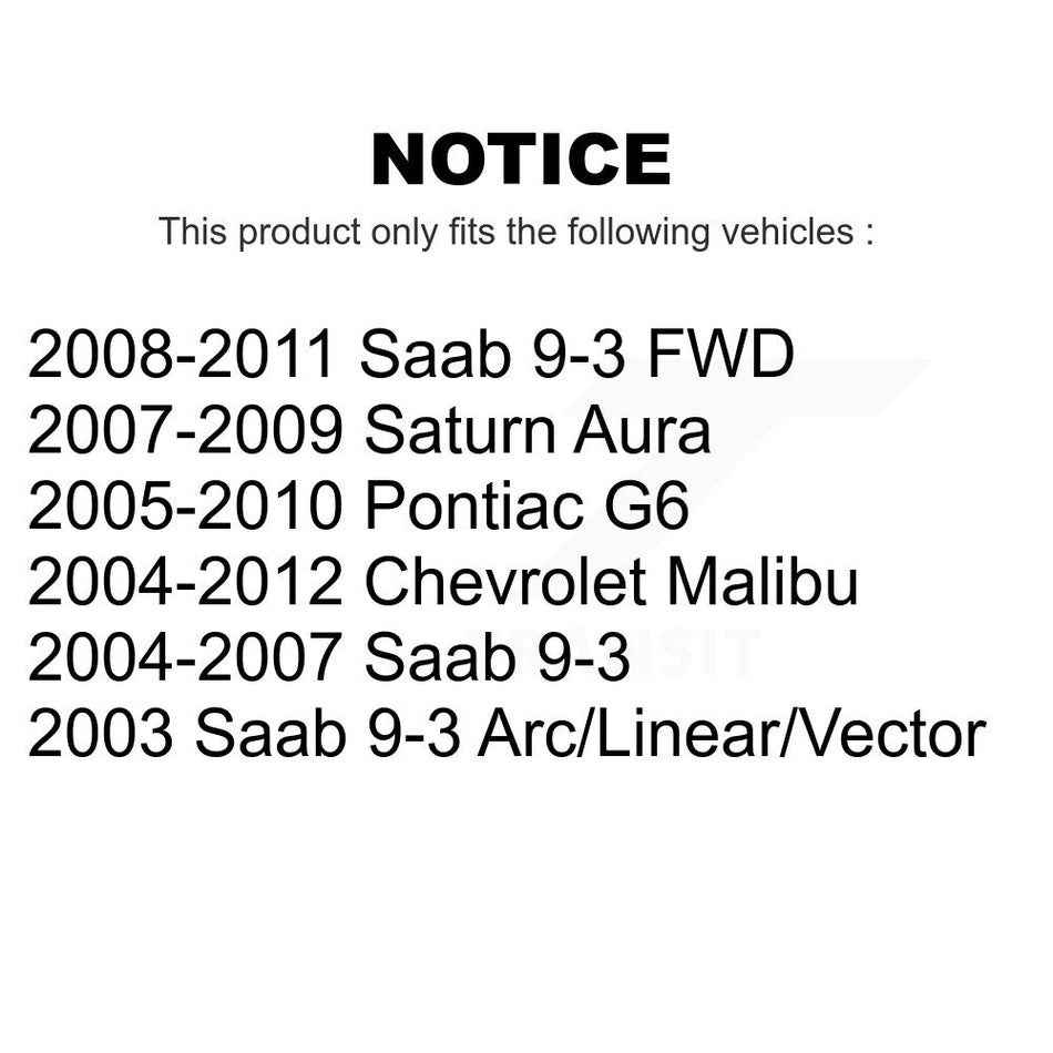 Rear Suspension Stabilizer Bar Link Pair For Chevrolet Malibu Pontiac G6 Saturn Aura Saab 9-3 KTR-101031