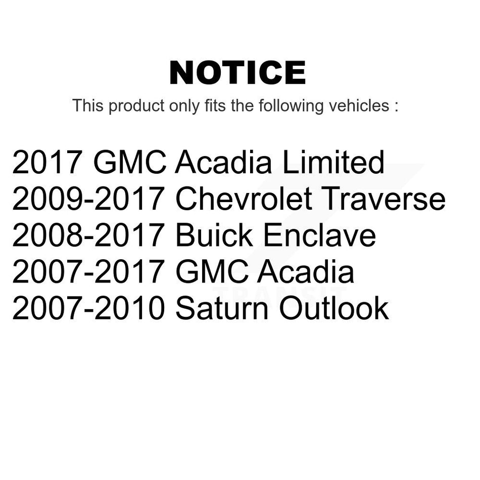 Front Suspension Ball Joints Pair For Chevrolet Traverse GMC Acadia Buick Enclave Saturn Outlook Limited KTR-101141