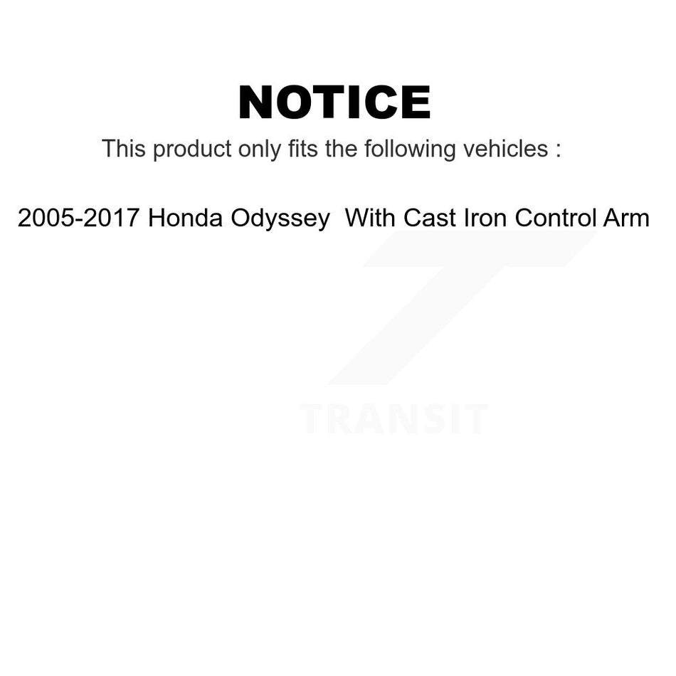 Front Suspension Ball Joints Pair For 2005-2017 Honda Odyssey KTR-101232