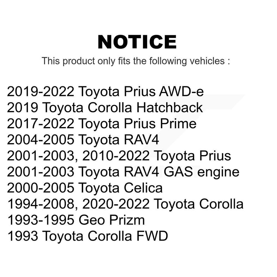 Front Suspension Ball Joints Pair For Toyota Corolla Prius RAV4 Celica Prime Geo Prizm AWD-e KTR-101254