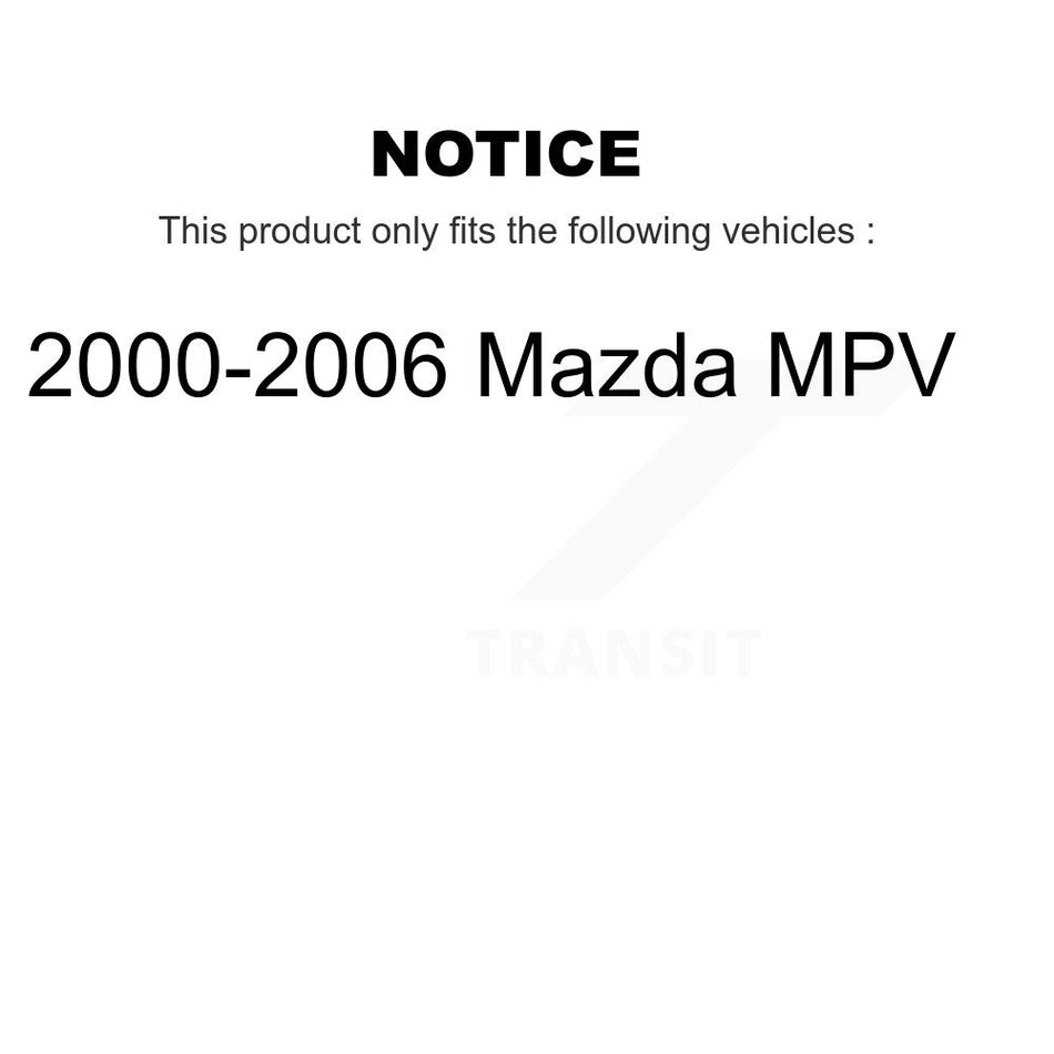 Front Suspension Control Arm And Ball Joint Assembly Kit For 2000-2006 Mazda MPV KTR-101385