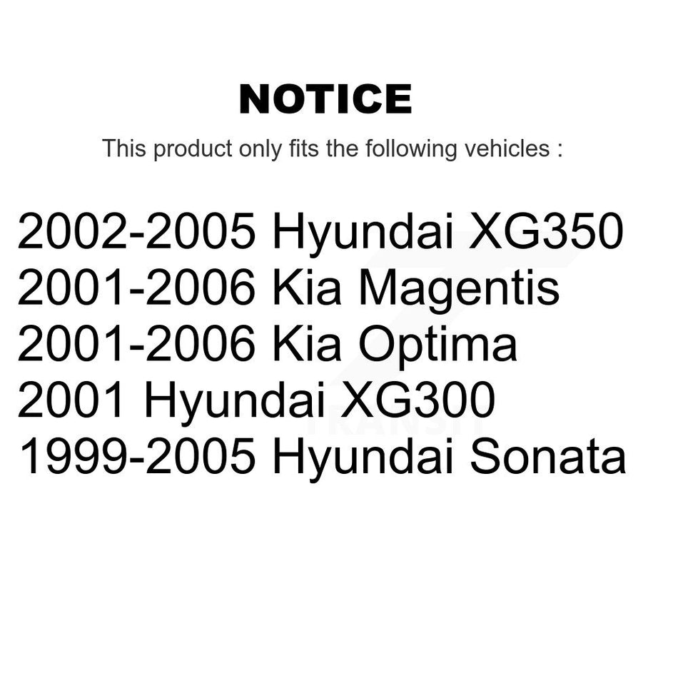 Front Suspension Control Arm And Ball Joint Assembly Kit For Hyundai Sonata Kia Optima XG350 XG300 Magentis KTR-101497