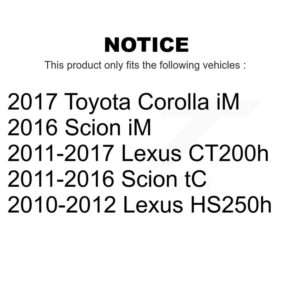 Rear Suspension Stabilizer Bar Link Pair For Scion Lexus tC CT200h Toyota Corolla iM HS250h KTR-101654