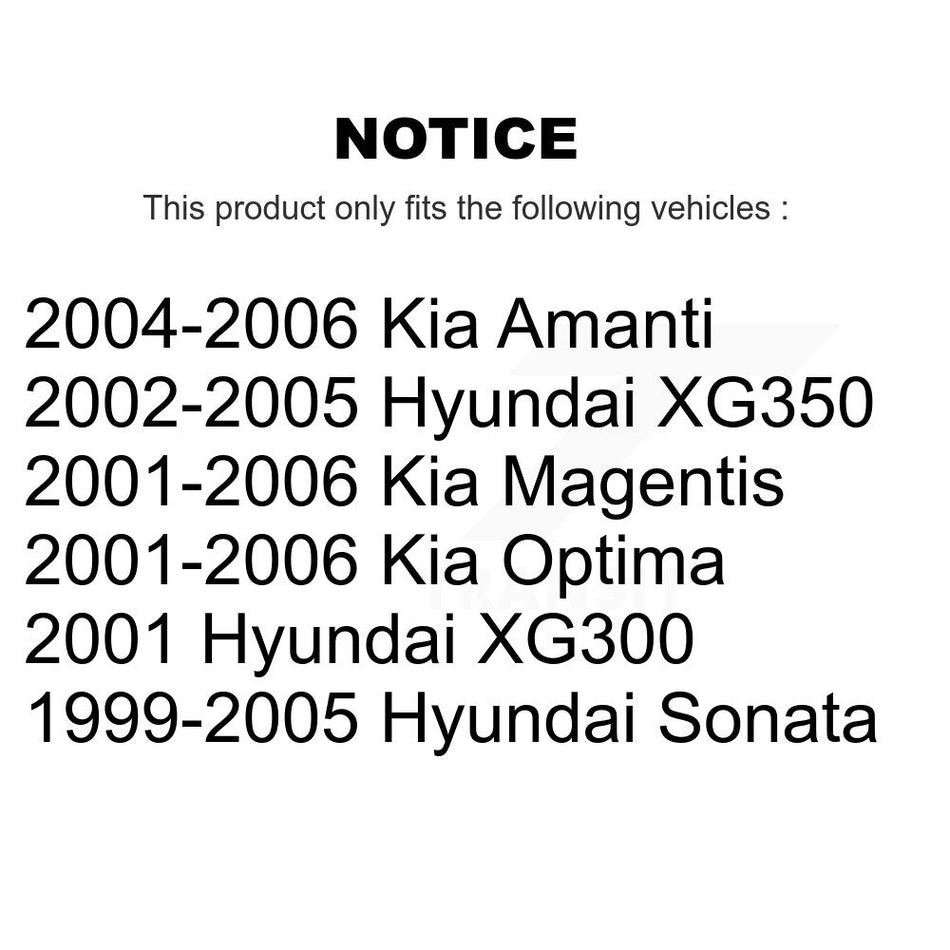 Front Suspension Ball Joints Kit For Hyundai Sonata Kia Optima XG350 Amanti XG300 Magentis KTR-101774