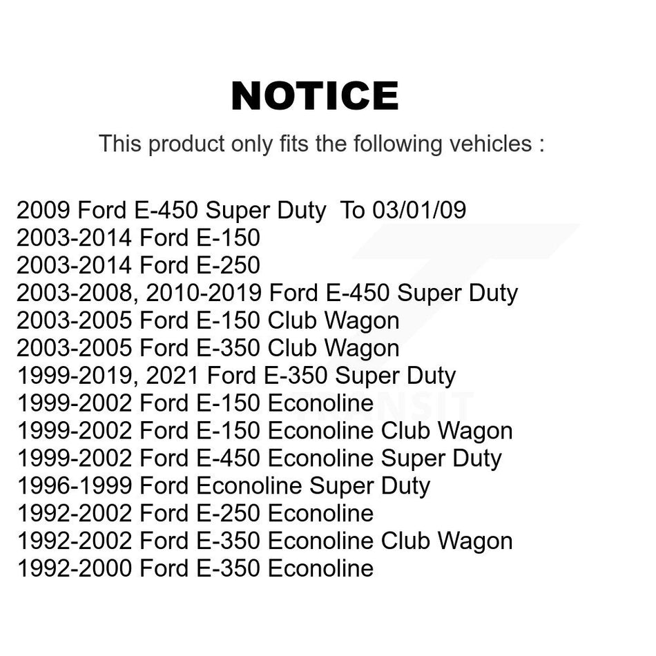 Front Suspension Ball Joints Kit For Ford E-350 Super Duty E-250 E-150 Econoline Club Wagon E-450 KTR-101822
