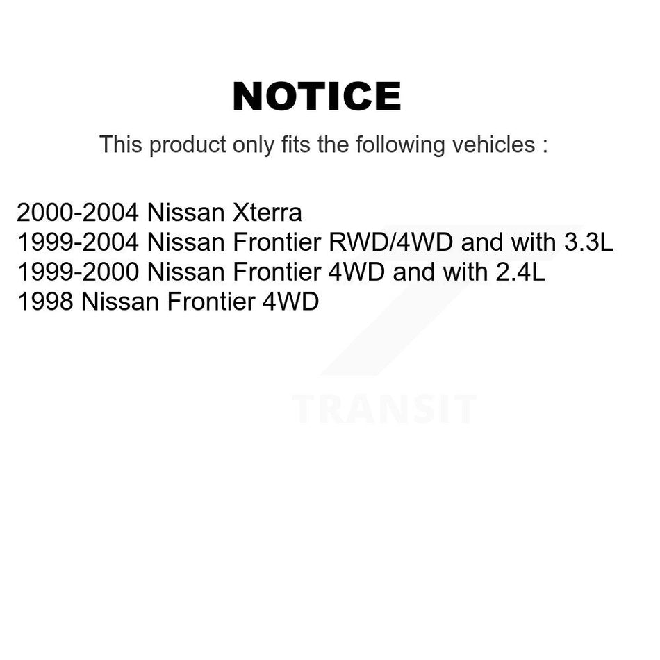 Front Steering Tie Rod End Kit For Nissan Frontier Xterra KTR-101854