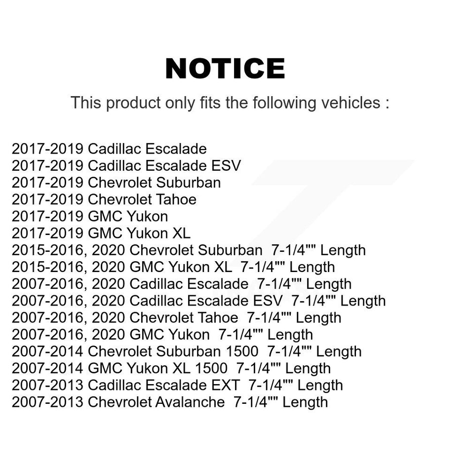 Front Rear Suspension Stabilizer Bar Link Kit For Chevrolet Tahoe GMC Yukon Cadillac Suburban 1500 Escalade XL Avalanche ESV EXT KTR-102005