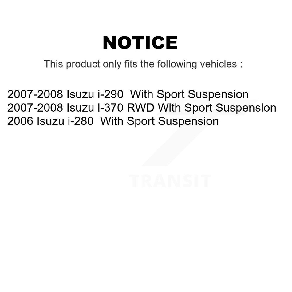 Front Rear Suspension Stabilizer Bar Link Kit For Isuzu i-290 i-280 i-370 With Sport KTR-102112