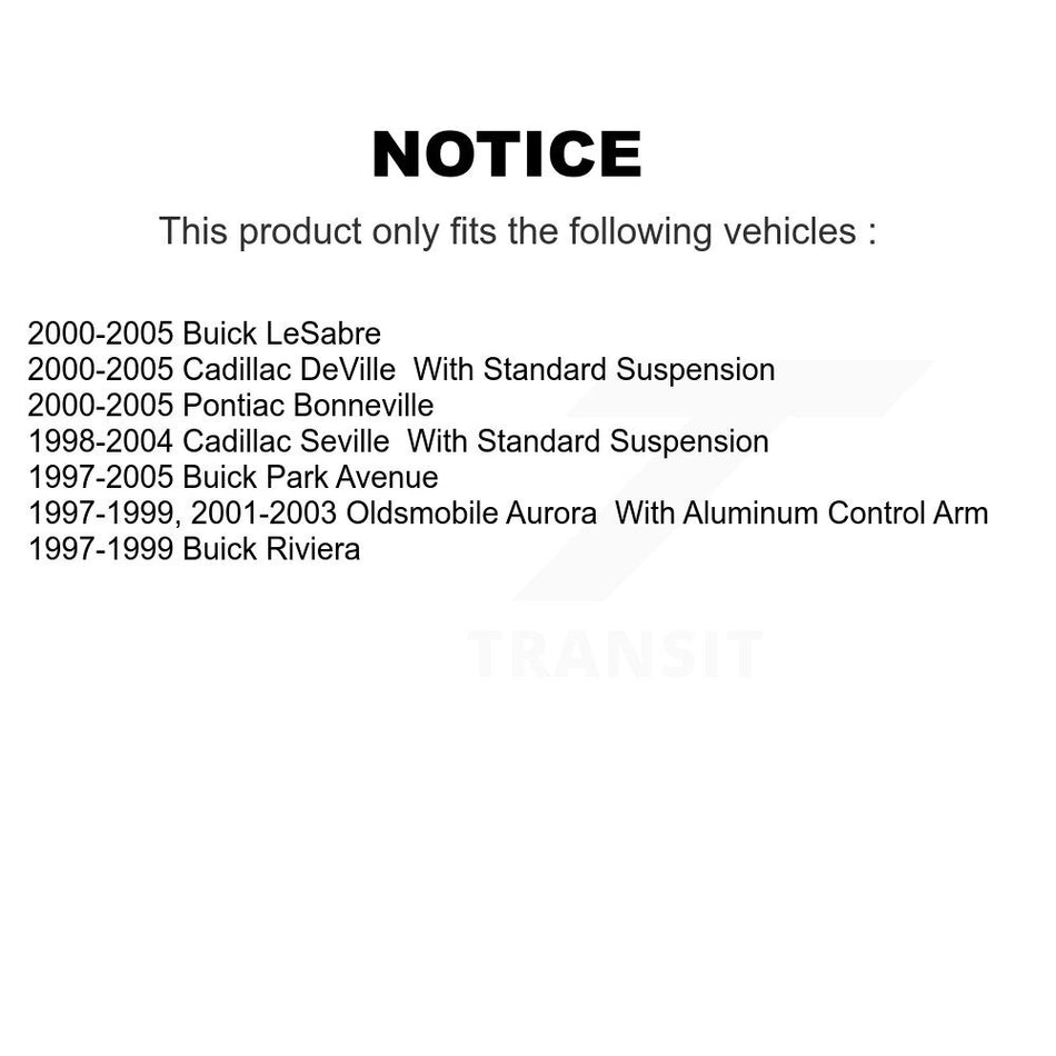 Front Suspension Ball Joint And Tie Rod End Kit For Buick LeSabre Cadillac DeVille Park Avenue Pontiac Bonneville Seville Oldsmobile Aurora Riviera KTR-102346